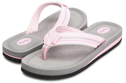 Picture of Floopi Flip Flops for Women Casual Thong Womens Sandals Comfort Heel Cushion, Ladies Beach Sandals with Indoor & Outdoor Anti Skid Soles (10, Pink-520) - Size: 10