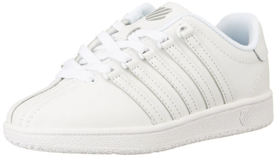 Picture of K-Swiss baby boys Classic Vn Sneaker, White/White, 4 Toddler US - Size: 4 Toddler