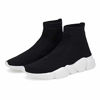 Picture of Hetios Socks Shoes for Boys Girls Breathable Tennis Sneakers Casual Athletic Slip On Walking Shoes Black (Toddler/Little Kid/Big Kid) 6.5 M US Big_Kid 054B-38 - Size: 6.5 Big Kid