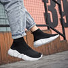 Picture of Hetios Socks Shoes for Boys Girls Breathable Tennis Sneakers Casual Athletic Slip On Walking Shoes Black (Toddler/Little Kid/Big Kid) 6.5 M US Big_Kid 054B-38 - Size: 6.5 Big Kid