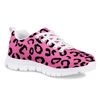 Picture of Pink Cheetah Leopard Print Kid Girls Running Sports Sneakers Cute Casual Leopard Print Walking Shoes with White Outsole Tennis Shoes - Size: 11.5 Little Kid