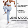 Picture of JENN ARDOR Women's Slip-on Fashion Sneakers Tennis Shoes Women Casual Lace Up Lightweight Comfortable Grey Running Walking Gym Shoes - Size: 6
