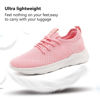 Picture of WYGRQBN Women's Walking Shoes Lightweight Tennis Fashion Sneakers Sports Workout Gym Shoes for Running Pink US Size 9 - Size: 9