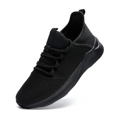 Picture of WYGRQBN Women's Walking Shoes Gym Fashion Running Sneakers Casual Sports Tennis Shoes Black US Size9 - Size: 9