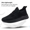 Picture of WYGRQBN Women's Walking Shoes Gym Fashion Running Sneakers Casual Sports Tennis Shoes Black US Size9 - Size: 9
