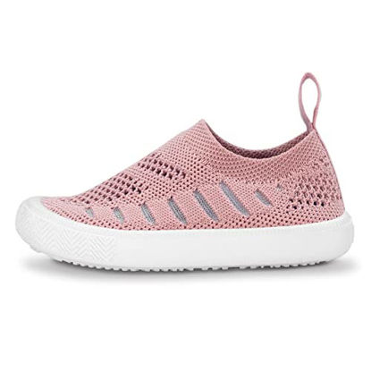 Picture of JAN & JUL Slip-on Toddler Sneakers for Girls (Pale Pink, Size: 6 Toddler) - Size: 6 Toddler