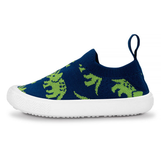 Picture of JAN & JUL Toddler Boy Sneakers, Flexible and Light-Weight (Triceratops, Size: 8 Toddler) - Size: 8 Toddler