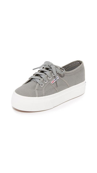 Picture of Superga womens 2790 Platform Fashion Sneaker, Grey Sage, 7.5 US - Size: 7.5