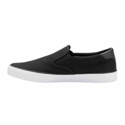 Picture of Lugz Men's Clipper Classic Slip-on Fashion Sneaker, Black/White, 7.5 - Size: 7.5