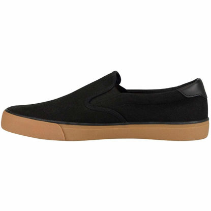 Picture of Lugz Men's Clipper Classic Slip-on Fashion Sneaker, Black/Gum, 11 - Size: 11