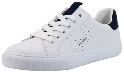 Picture of Tommy Hilfiger Women's Lamiss, White/Navy, 9.5 M US - Size: 9.5