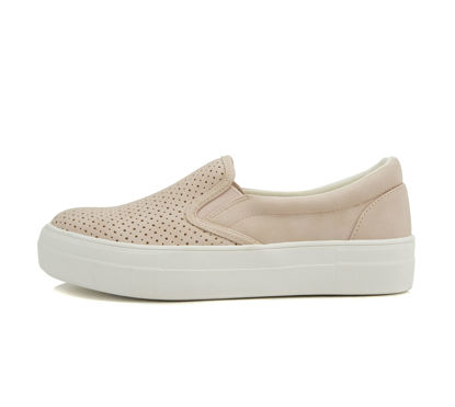 Picture of Soda Croft ~ Slip On Perforated Double Layer Foam Padded Cushion Sock Fashion Sneakers (LT-Mauve, Numeric_10) - Size: 10