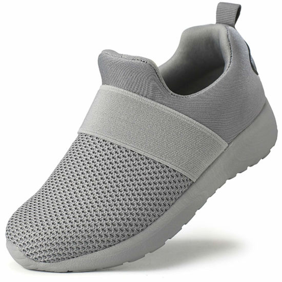 Picture of QIJGS Toddler/Little Kid Boys Girls Shoes Running Sneakers Athletic Tennis Walking Shoes-grey-27 - Size: 9.5 Toddler