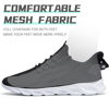 Picture of QIJGS Running Shoes for Men Gym Tennis Athletic Mesh Sneakers Lightweight Sports Fashion Workout Casual Shoes-black white-size 8.5 - Size: 8.5