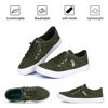 Picture of JENN ARDOR Womens Canvas Shoes Fashion Slip on Sneakers Low Top Tennis Shoes Lace up Canvas Flats Casual Walking Shoes - Size: 6