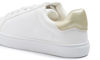 Picture of FEVERSOLE Women's Featured PU Leather Colorful Lace-Up Sneaker White Gold Patch Size 7 M US - Size: 7