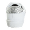 Picture of Kensie Girl Sneakers Lace Up Non Slip - Fashion Casual Low Top Shoes - White Silver Stars (size 11 Little Kid) - Size: 11 Little Kid