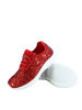 Picture of TZ Kid's Girl's Fashion Glitter Sparkle Slip On Lace Casual Walking Sneaker Shoes (Red, 9) - Size: 9 Little Kid