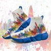 Picture of Hetios Running Sneakers for Women Fashion Casual Watercolor Shoes Outdoor Tennis Gym Size 7 - Size: 7 Women/0 Men