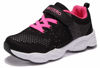 Picture of Vivay Kids Tennis Shoes Fashion Sneakers Lace-up Lightweight Breathable Girls Sports Shoes (1f-Black/Rose red,9 Toddler) - Size: 9 Toddler