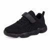 Picture of Voxge Boys Girls Sneakers Knitted Mesh Sports Shoes Breathable Lightweight Running Shoes for Kids Fashion Athletic Casual Shoes (Little/Big) Kids Full Black Size 12.5 M US - Size: 12.5 Little Kid