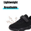 Picture of Voxge Boys Girls Sneakers Knitted Mesh Sports Shoes Breathable Lightweight Running Shoes for Kids Fashion Athletic Casual Shoes (Little/Big) Kids Full Black Size 12.5 M US - Size: 12.5 Little Kid
