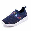 Picture of Nautica Kids Girls Youth Fashion Sneaker Running Shoes -Slip On-West Deck Youth-Navy Rainbow Size-1 - Size: 1 Little Kid