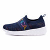 Picture of Nautica Kids Girls Youth Fashion Sneaker Running Shoes -Slip On-West Deck Youth-Navy Rainbow Size-1 - Size: 1 Little Kid