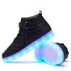 Picture of Bepoaa Kids LED Light up Shoes USB Charging Flashing Light Up High-top Sneakers for Boys and Girls Child Unisex (Black, Numeric_9_Point_5) - Size: 9.5 Toddler