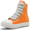 Picture of IMPREMEY Women's High Top Sneakers Lace Up PU Leather Shoes with Thick Soles and Zipper, Fashionable Comforts Walking Shoes - Size: 5