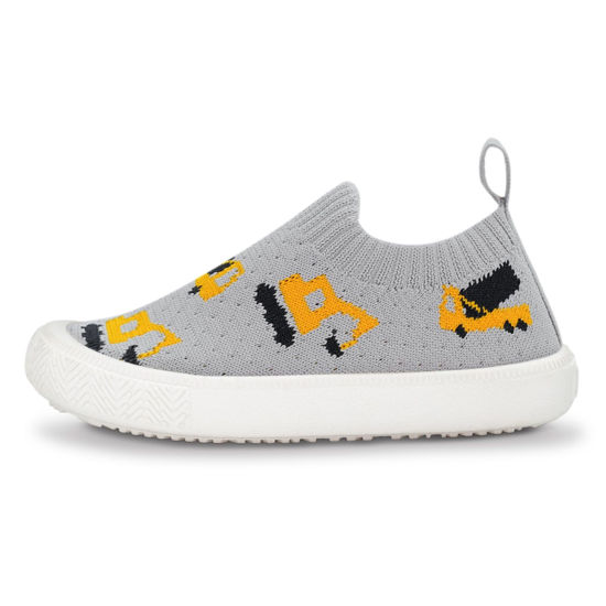 Picture of JAN & JUL Light-Weight Baby Summer Shoes for Toddler (Grey Construction, Size: 5 Toddler) - Size: 5 Toddler