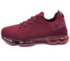 Picture of Forever Link Womens Air Cushion Fashion Sneakers Breathable Knit Comfortable Lightweight Walking Shoes, Burgundy, 6.5 - Size: 6.5