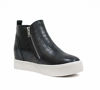 Picture of Soda Taylor Hidden Fahsion Wedge Sneaker Shoes Side Zipper,Black Crocco,10 - Size: 10