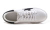 Picture of FEVERSOLE Women's Featured PU Leather Colorful Lace-Up Sneaker White Glitter Black Star Size 7 M US - Size: 7