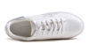 Picture of FEVERSOLE Women's Featured PU Leather Colorful Lace-Up Sneaker White Glitter Silver Star Size 10 M US - Size: 10