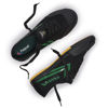 Picture of FEIYUE Fe Lo 1920 Low Top Canvas Performance Shoe with Rubber Sole Everyday Fashion Sneaker Black/Green - Size: 12 Women/10 Men