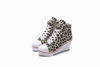 Picture of Women's Canvas High-Heeled Shoes Fashion Sneakers Casual Shoes for Walking Platform Wedges Pump Shoes Leopard, 8 - Size: 8