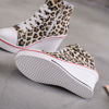 Picture of Women's Canvas High-Heeled Shoes Fashion Sneakers Casual Shoes for Walking Platform Wedges Pump Shoes Leopard, 5 - Size: 5