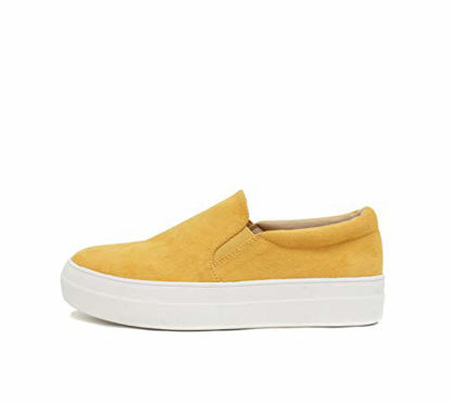 Picture of Soda Hike ~ Slip On Double Layer Foam Padded Cushion Sock Fashion Sneakers (Mango Yellow, 8) - Size: 8