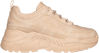 Picture of ILLUDE Women's Platform Lace up Sneaker Lightweight Casual Everyday Walking Fashion Sneakers Shoes (7, Nude Nubuck) - Size: 7