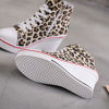 Picture of Women's Canvas High-Heeled Shoes Fashion Sneakers Casual Shoes for Walking Platform Wedges Pump Shoes Leopard, 9 - Size: 9