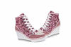 Picture of Women's Canvas High-Heeled Shoes Fashion Sneakers Casual Shoes for Walking Platform Wedges Pump Shoes Pink, 5 - Size: 5