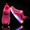 Picture of Ylllu Kids LED Roller Skate Shoes with Single Wheel Light up Roller Shoes Gift for Girls Boys Children(Pink,4 US Little Kid) - Size: 4 Big Kid