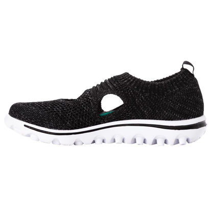 Picture of Propét Women's TravelActiv AVID Slip-On, Black, 10 Wide US - Size: 10 Wide