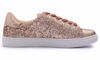 Picture of FEVERSOLE Women's Fashion Dress Sneakers Party Bling Casual Flats Embellished Shoes Rose Gold Glitter Lace Size 8.5 M US - Size: 8.5