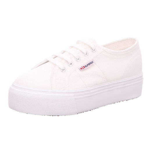 Picture of Superga Women's 2790acotw Linea Up and Down Sneaker, White 901 White, 5.5 - Size: 5.5