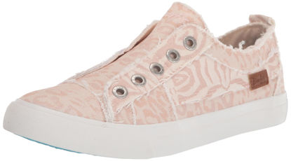 Picture of Blowfish Malibu Women's Play Sneaker, Blush Paper Cat Print Canvas, 7.5 - Size: 7.5