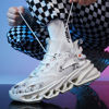 Picture of GSIGUL Mens Fashion Sneakers Running Shoes for Men Lightweight Athletic Gym Shoes Tennis Walking Casual Shoes White Size 9 - Size: 9