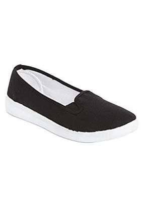 Picture of Comfortview Women's Wide Width The Dottie Sneaker - 8 1/2 W, Black - Size: 8.5 Wide
