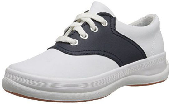 Picture of Keds School Days II Sneaker, White/Navy, 9 Narrow US Unisex Little_Kid - Size: 9 Narrow Little Kid